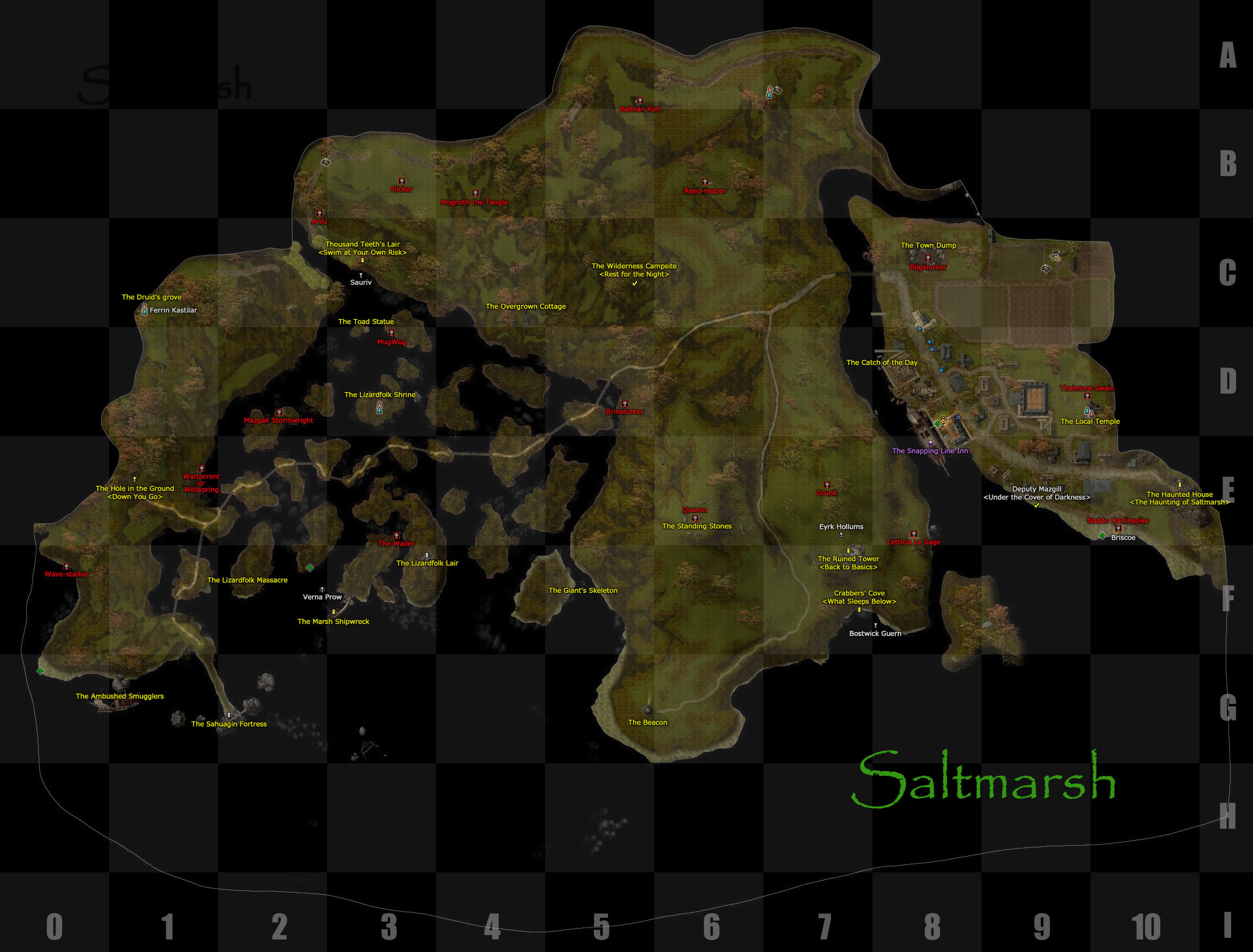 2D6 Saltmarsh Map Saltmarsh 