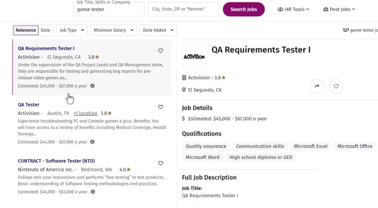 How Much Do Game Testers Make Real Salary Career Data How Much Do Game Testers Make Types Of Game