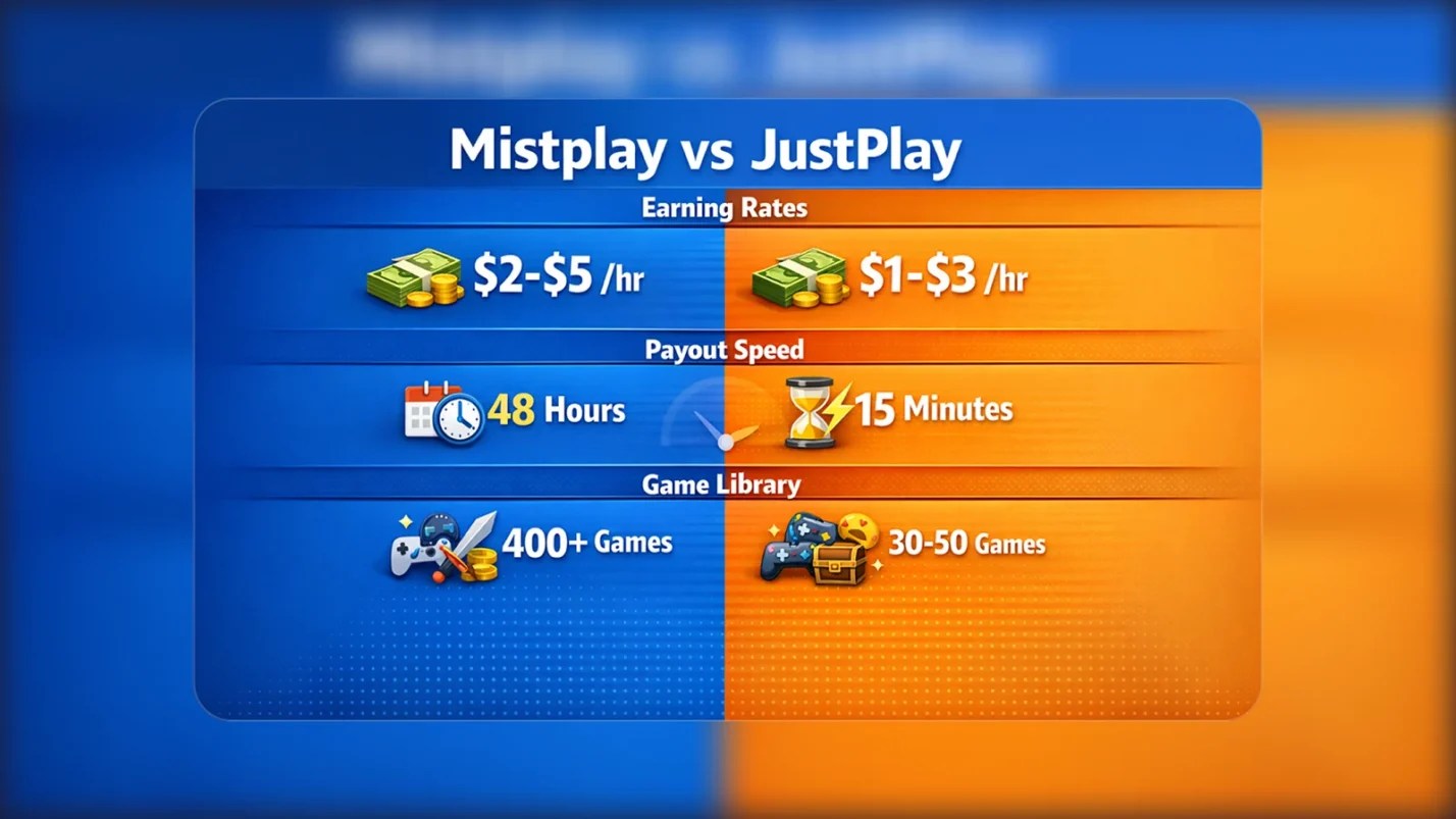 Mistplay Vs JustPlay Which Rewards App Pays More In 2026 Key Features