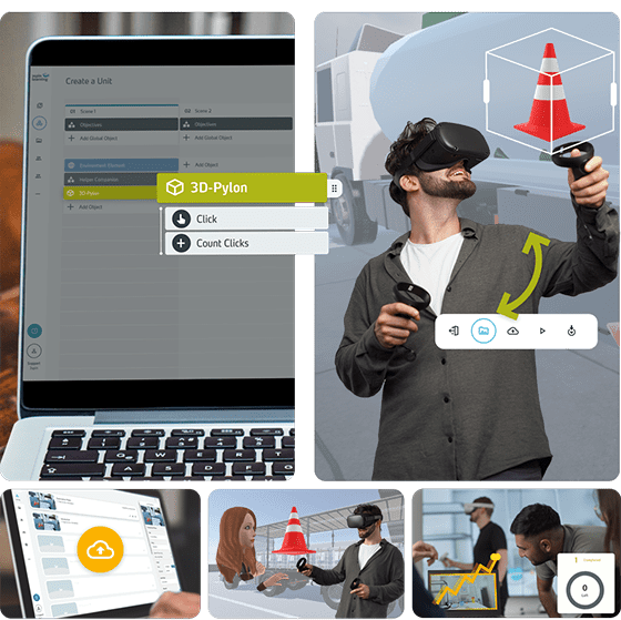 Interactive Training Elearning With Vr 3spin Learning - Ultra HD Gradient Photos for Desktop