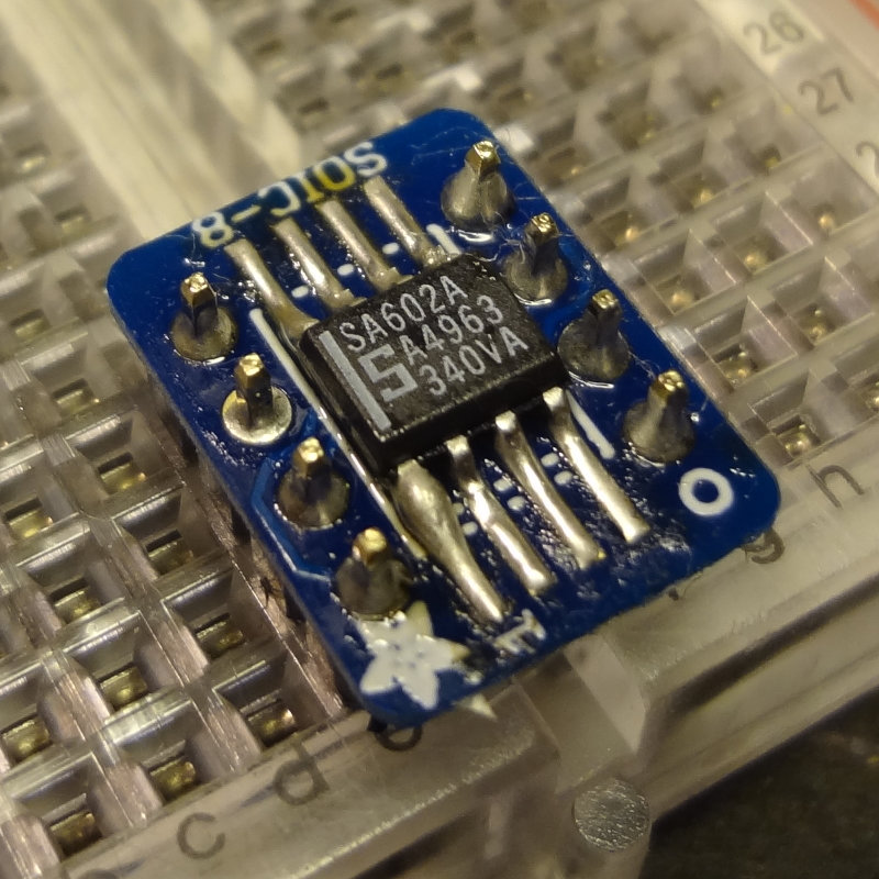 SA602/SA604 soldering practice – AB4UG Radioblog