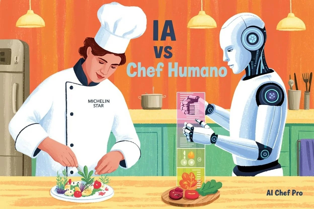IA vs Chef Humano: ¿Cuál Crea Mejores Recetas? Análisis Comparativo con Datos Reales