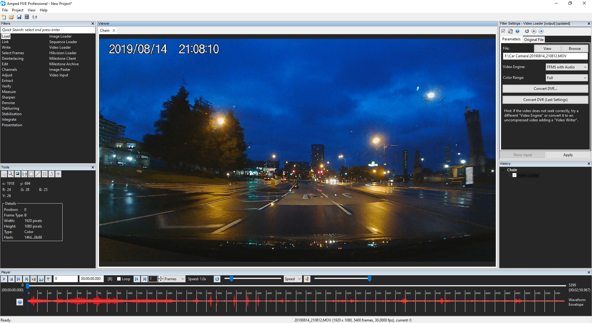 Redact video and cctv footage to comply with gdpr. Amped Five Update 16112 Introducing The Audio Panel Audio Redaction H 264 Quality And More Amped Blog
