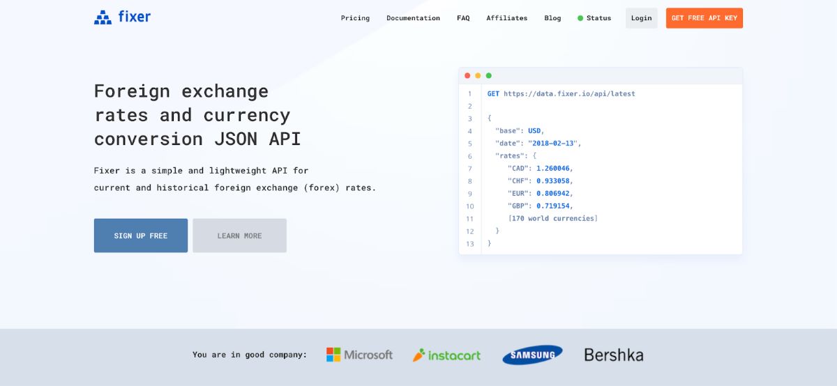 Fixer API