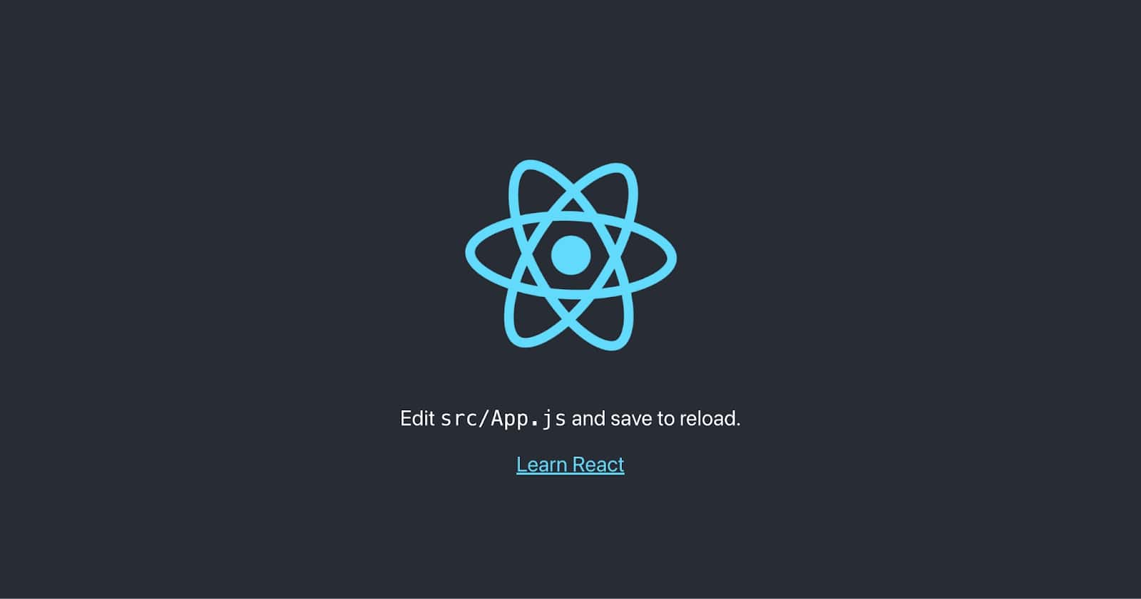 Basic Create React App startup visualization