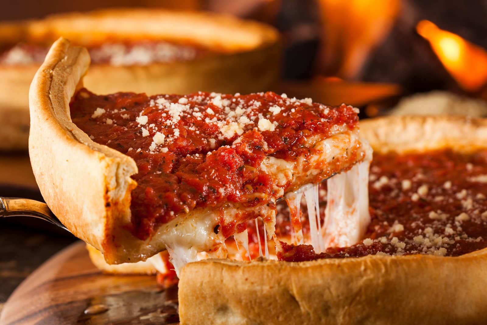 Chicago-Style Deep Dish Cheese Pizza