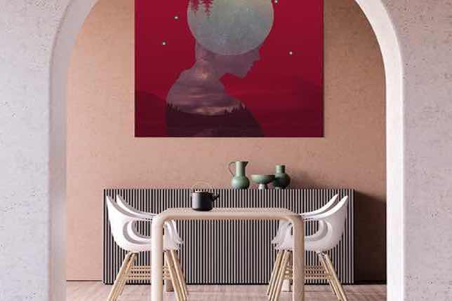 Philippe Martins, Nuit rouge, 2020, verfügbar auf Artsper
