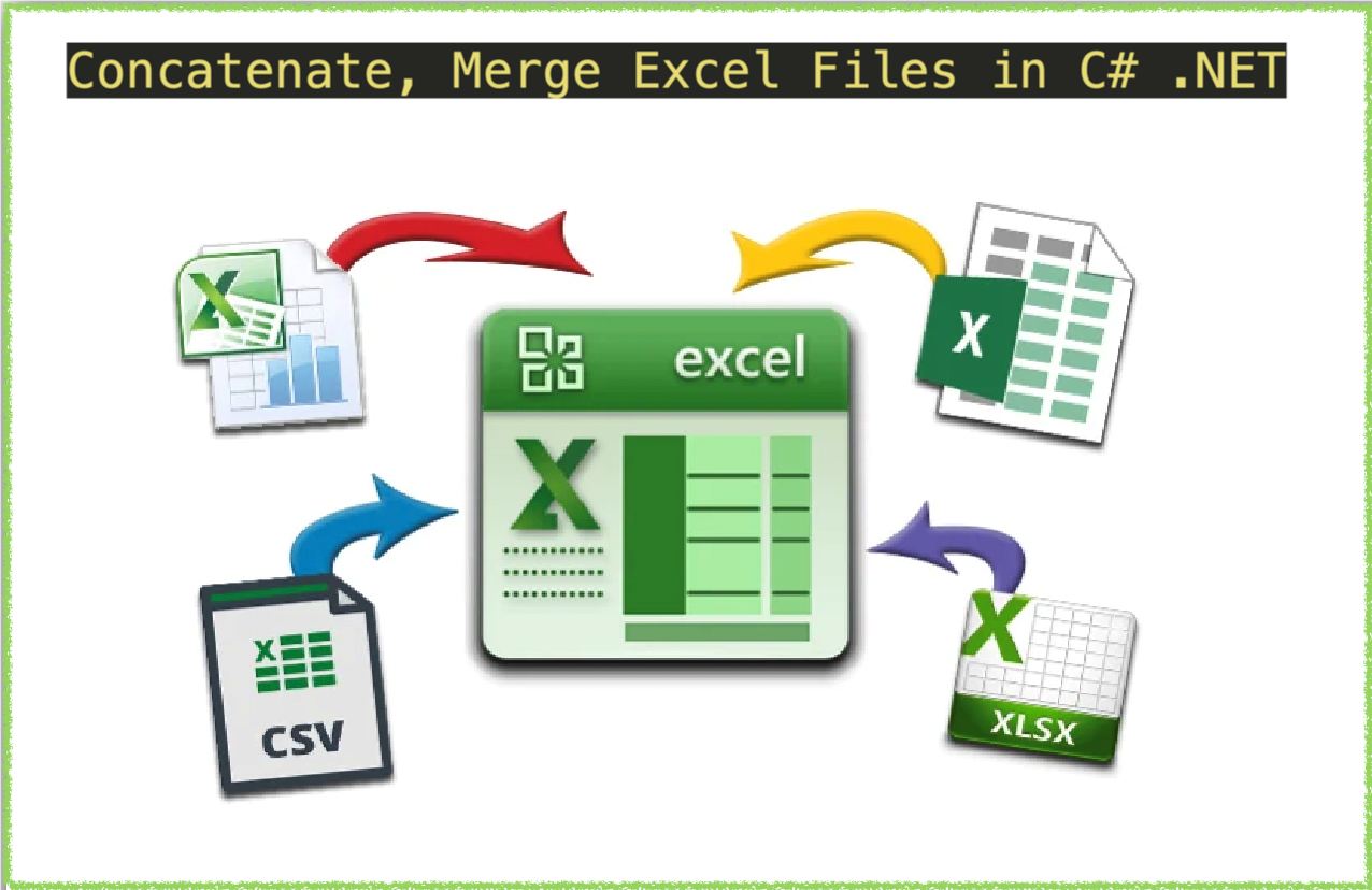 Concatenate, Combine And Merge Excel Files Online In C# .NET