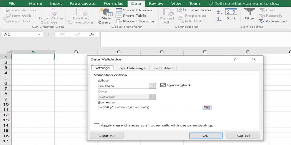 Data Validation In Microsoft Excel Add, Update And Remove Cell Validation