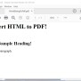 Generate PDF From HTML In C# | Aspose.HTML's $99 HTML Converter Plugin ...