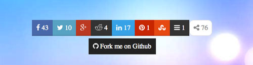 Plugin jQuery para añadir botones de redes sociales: jQuery Awesome Sosmed Share Button