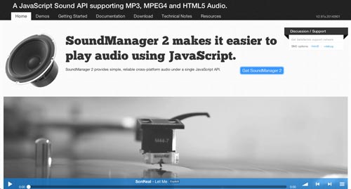Plugin Jquery para reproducir audio en tu sitio: Sound Manager