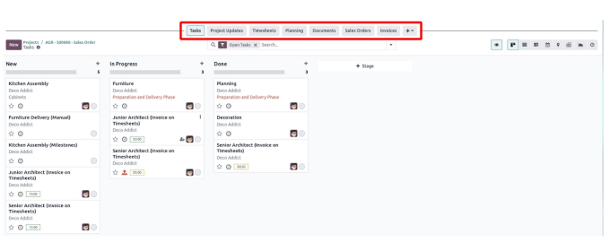Project Odoo 18 Navigation