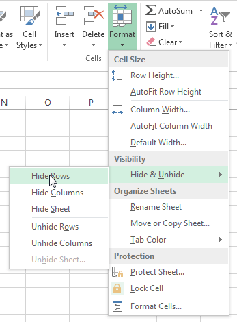 Cara Menyembunyikan Baris dan Kolom di Excel | Excel Pemula