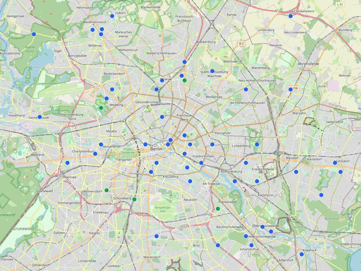 Meshtastic Meshcore Dezentrale Ohne Internet Server Screenshot Map.