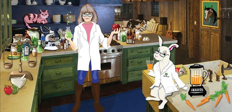 Chester in the BioStar Lab with Tigger