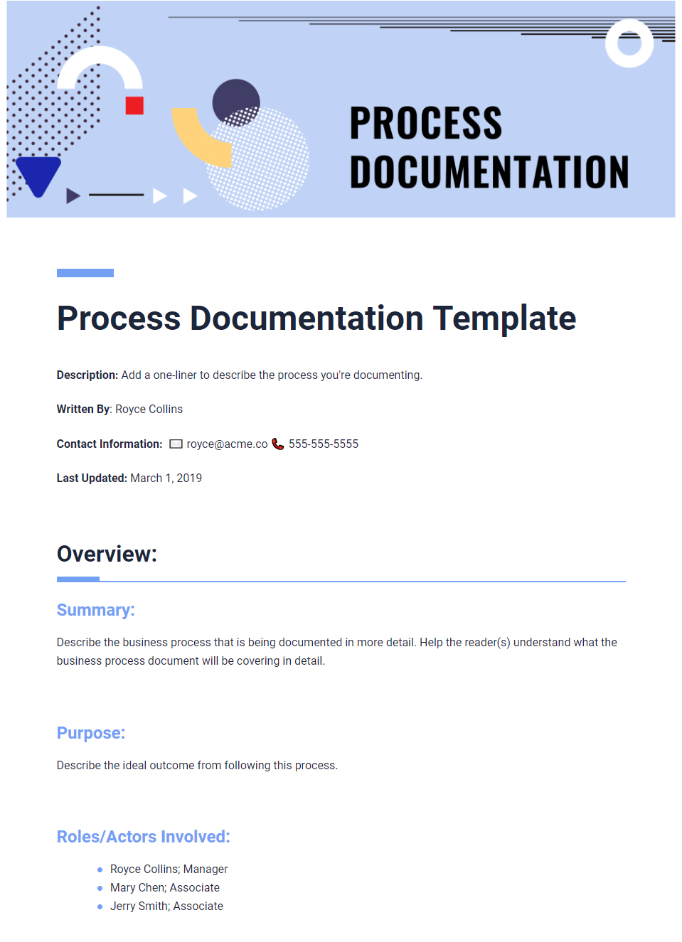What Is Process Documentation Complete Guide With Template