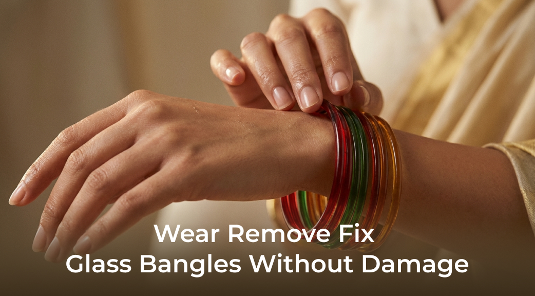 Simple Ways to Wear, Remove, and Fix Glass Bangles Without Damage