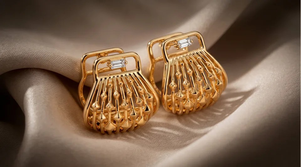 motherhood wishes: The Faliha Purse Hoop Earrings