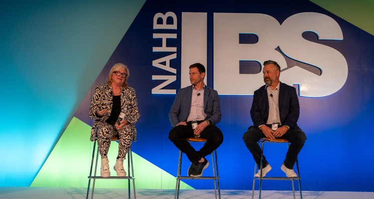 Panel speaks to the audience at the International Builders' Show