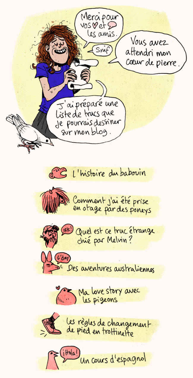 Liste de trucs que je pourrais dessiner