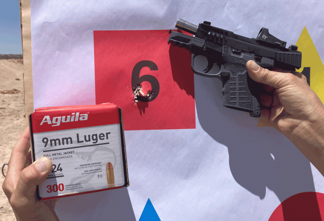 The results of testing with various 9mm ammo options. The results of testing with various 9mm ammo options.