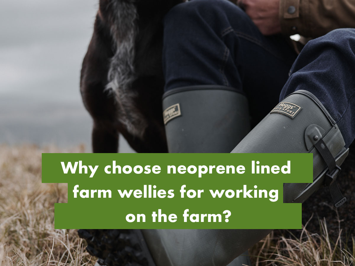 neoprene lined farm wellies