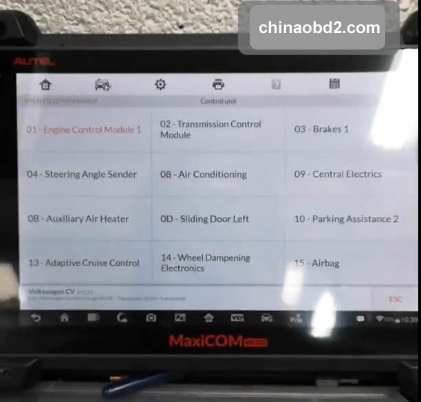 Autel MK908P Speed Limit Coding for VW T6 Delphi DCM6.2 (2)