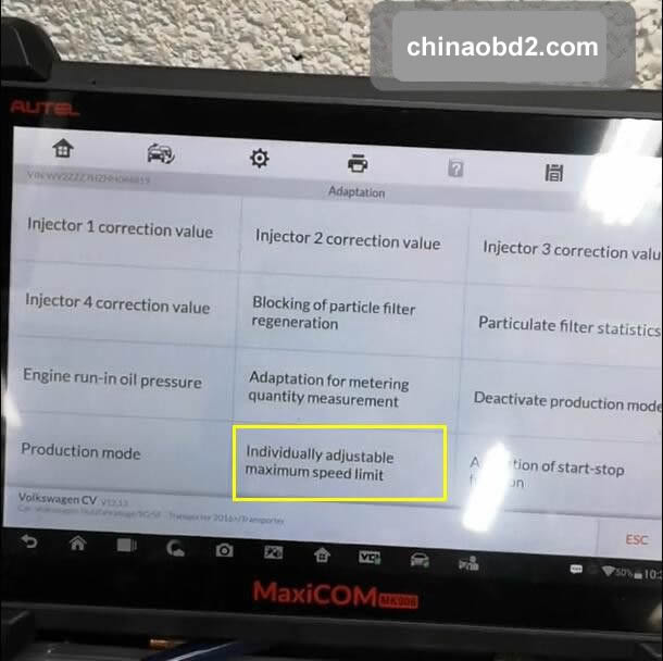 Autel MK908P Speed Limit Coding for VW T6 Delphi DCM6.2 (7)