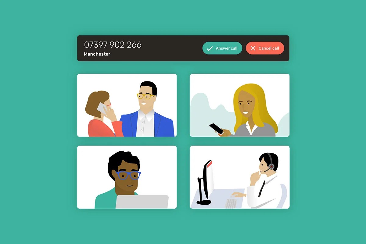 Call Transfer A Helpful Feature From Loop Communications - Geometric Texture Collection - Full HD Quality