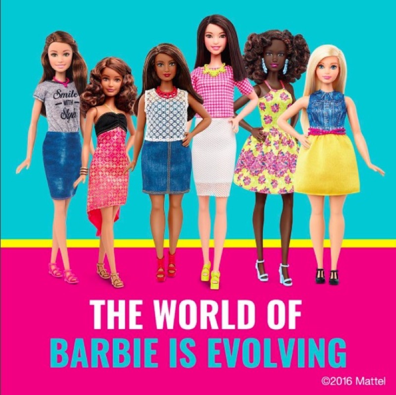 ClioMakeUp-Barbie-evoluzione-taglie-altezze-curvy-petite-tall-nuove-carngioni-mondo-barbie