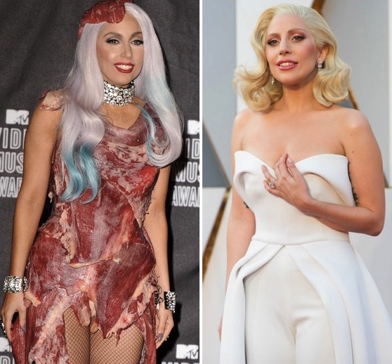 cliomakeup-lady-gaga-evoluzione-look-abito-carne-eleganza-oscar