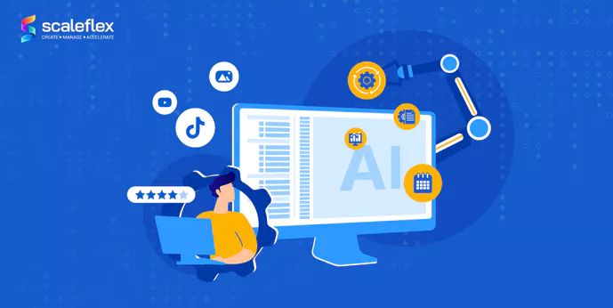 Content Operations Scaleflex Blog - Download Artistic Gradient Background | 4K