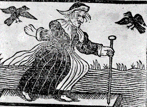 17th century Witch Illutration