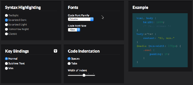 Prefer Tabs Prefer Spaces Prefer To Specify The Indentation Width We Got You Covered Codepen - Creative High Resolution Light Pictures | Free Download