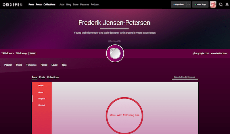 Sweet Custom Profiles - CodePen Blog