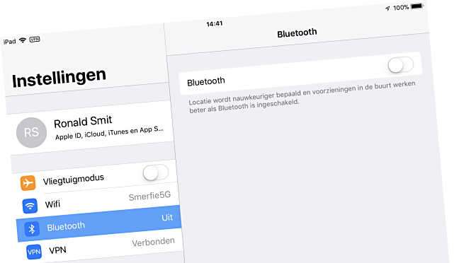 iOS 11 en Bluetooth écht uitzetten