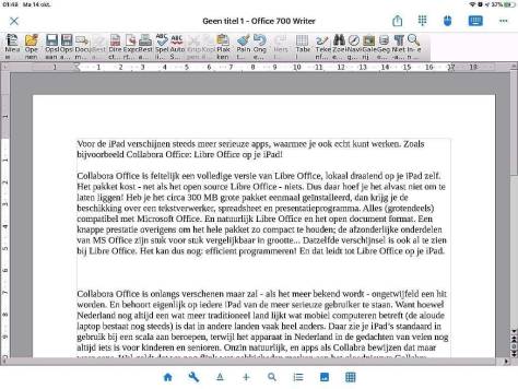 Libre Office voor iPad