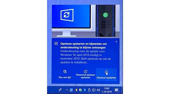 Upgraden naar Windows 10 1903
