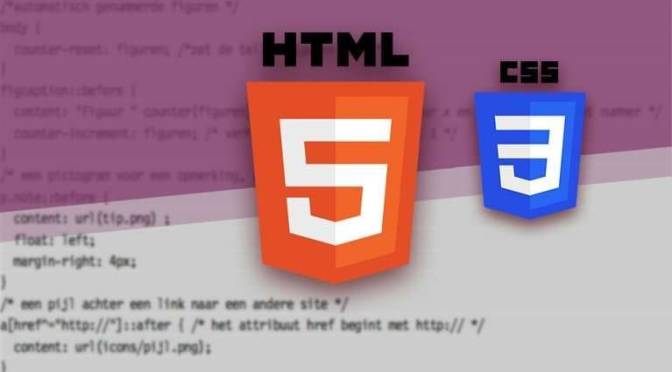 De pijlers van het digitale web – HTML5 en CSS3 – op papier