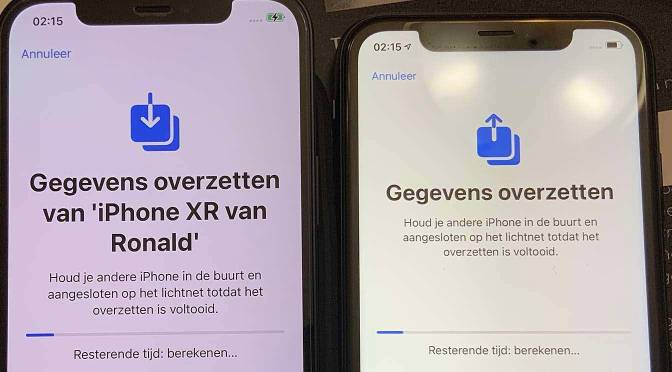 Gegevens overzetten van je oude naar je nieuwe iPhone