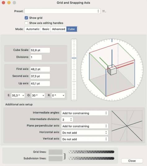 rasters en isometrie in Affinity Designer