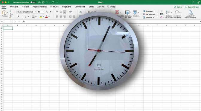 Zelf een klok maken in Excel