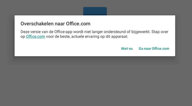 Geen Microsoft Office-apps meer voor Chromebook