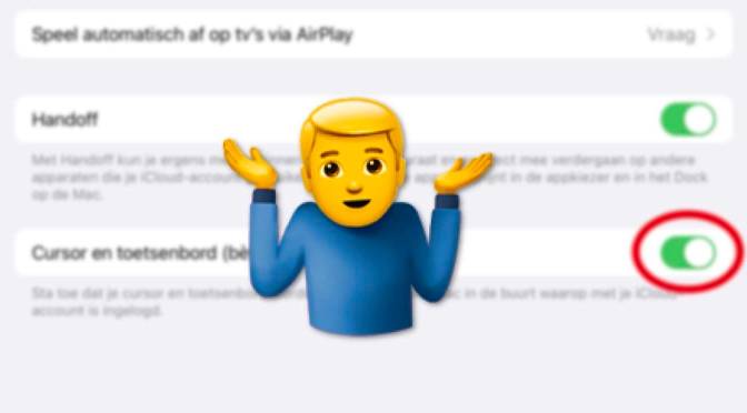 Apple Universal Control niet zo héél universeel?