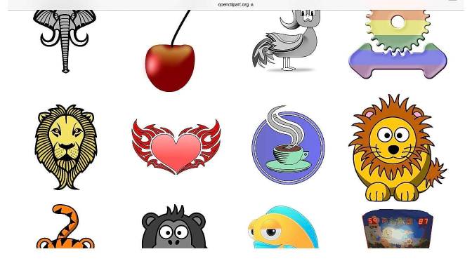 Online clipart in PowerPoint