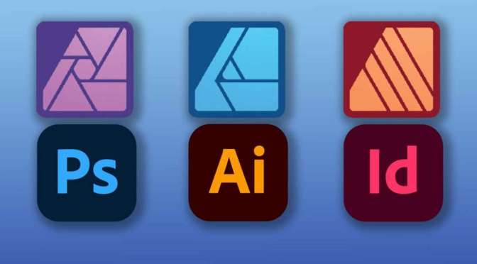 De verschillen tussen Affinity Photo, Designer en Publisher en Adobe Photoshop, Illustrator en InDesign