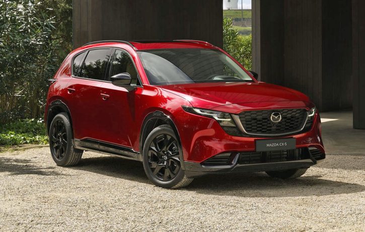 2026 Mazda CX-5, front 3/4, Red, Soul, Crystal Red,