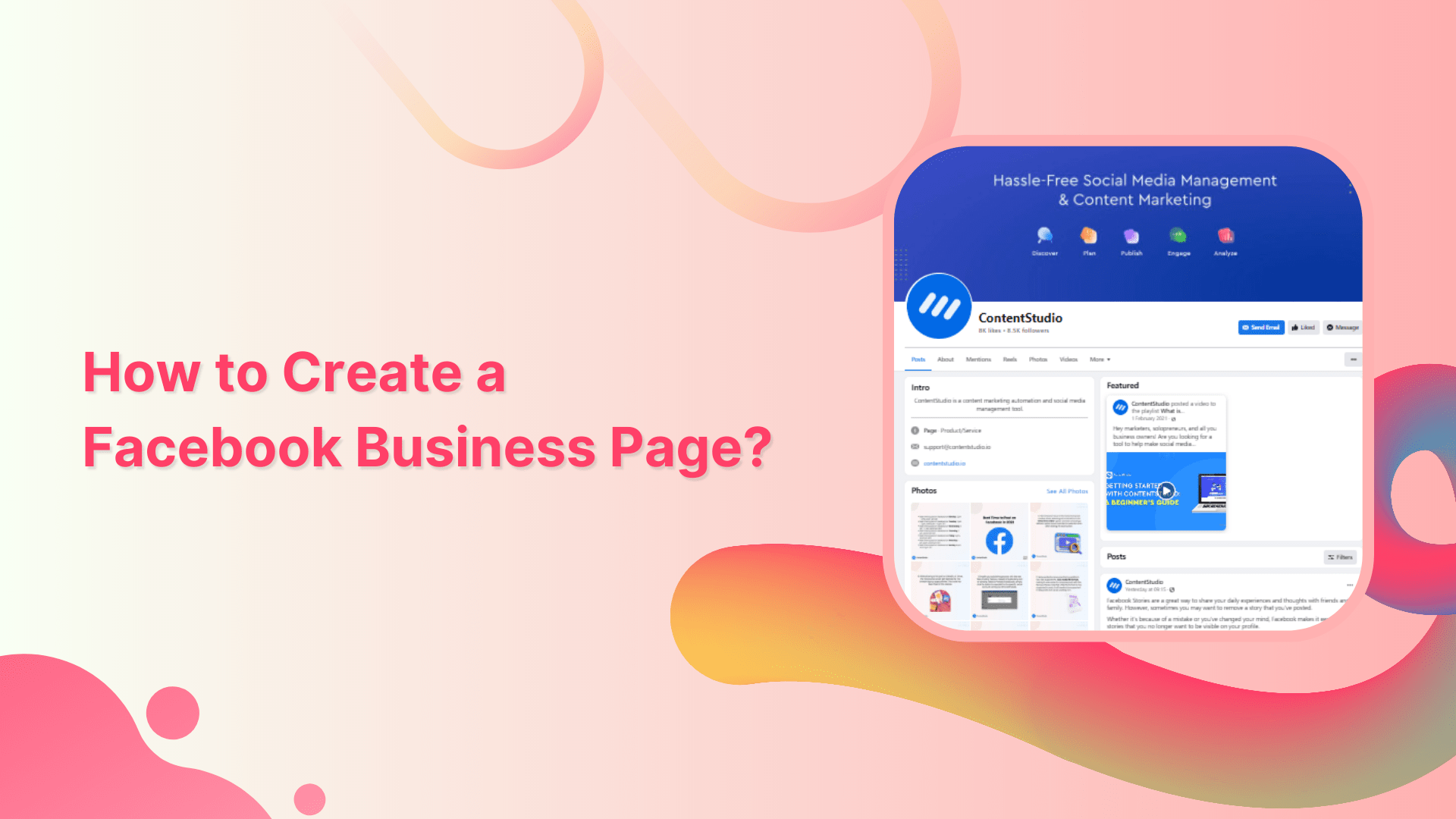 How to create a facebook business page?
