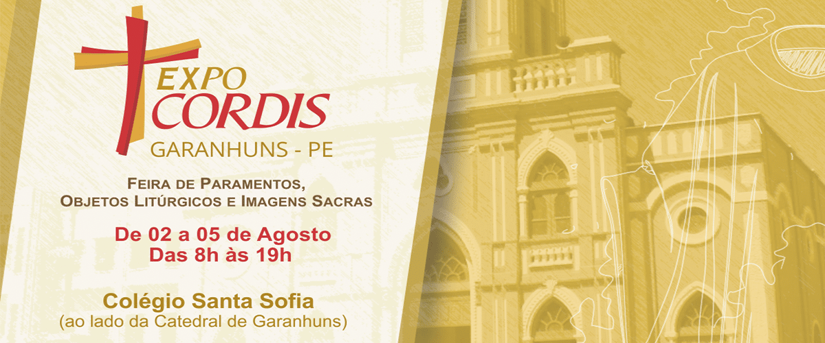 Feira de paramentos e objetos litúrgicos CORDIS chega à cidade de Garanhuns/PE